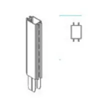 ZAF PROLUNGA P/PIANTANA GONDOLA 9XH47CM PANNA