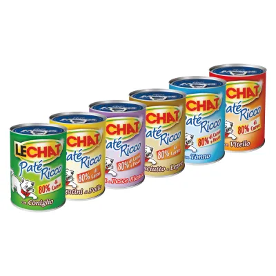 PATE' PER GATTI 'LECHAT RICCO' prosciutto e lepre - gr 400