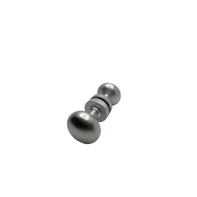 POMOLO ACCOPPIATO MINORI D 55 MM CROMO SATINATO