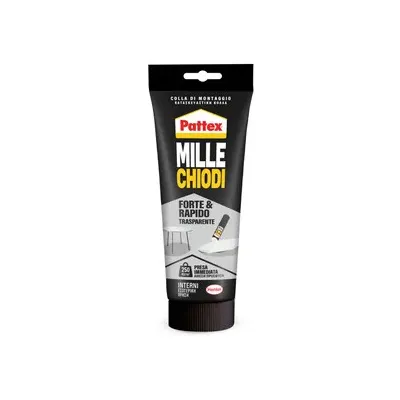 PATTEX MILLECHIODI FORTE E RAPIDO TRASP TUBO 52G (12,0 PZ)