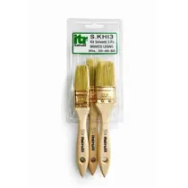 KIT PENNELLESSA P/SOLVENTE MANICO LEGNO 30-40-50  3PZ (6,0 PZ)