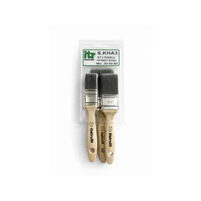 KIT PENNELLESSA P/ACQUA MANICO LEGNO 30-40-50  3PZ (6,0 PZ)
