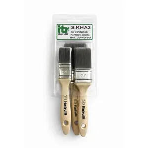 KIT PENNELLESSA P/ACQUA MANICO LEGNO 30-40-50  3PZ (6,0 PZ)