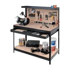 C BANCO DA LAVORO C/PANNELLO 121X61XH93/150 CM