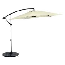 OMBRELLONE QUADRO DA GIARDINO DECENTRATO A BRACCIO mt 3 x 3 - quadrato colore ecru'