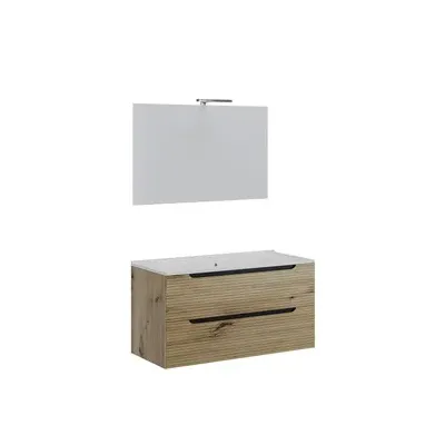 MOBILE BAGNO COMFORT 2C DOGATO 100 ROVERE ORO
