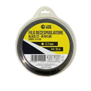 C FILO DECESPUGLIATORE QUADRO SEGHETTATO BLACK-ST MM.2,7X15M