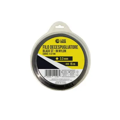 C FILO DECESPUGLIATORE QUADRO SEGHETTATO BLACK-ST MM.3,3X15M