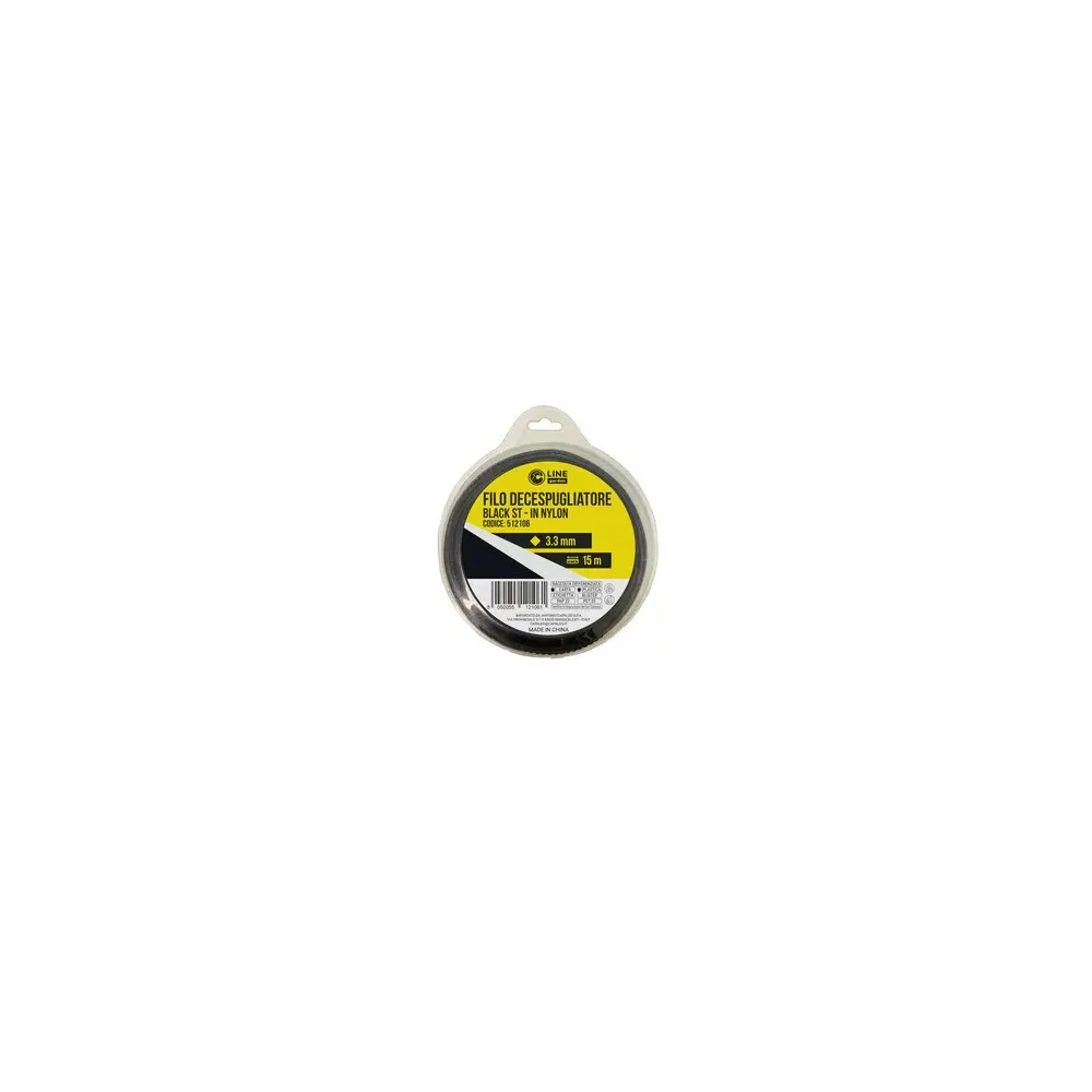 C FILO DECESPUGLIATORE QUADRO SEGHETTATO BLACK-ST MM.3,3X15M