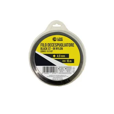 C FILO DECESPUGLIATORE QUADRO SEGHETTATOBLACK-ST MM.4,0X15M