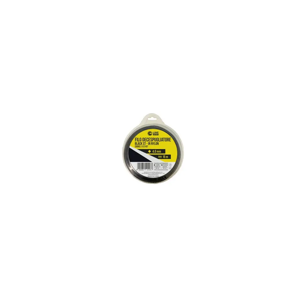 C FILO DECESPUGLIATORE QUADRO SEGHETTATOBLACK-ST MM.4,0X15M