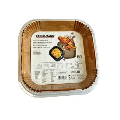 STAMPO CARTA AIRFRYER QUADRATA 20CM 50PZ (6,0 PZ)