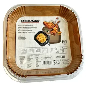STAMPO CARTA AIRFRYER QUADRATA 20CM 50PZ (6,0 PZ)