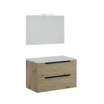 MOBILE BAGNO COMFORT 2C DOGATO  80 ROVERE ORO