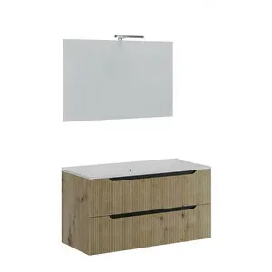 MOBILE BAGNO COMFORT 2C CANNET 100 ROVERE ORO