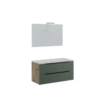 MOBILE BAGNO COMFORT 2C DOGATO 100 ROV/VERDE SAL