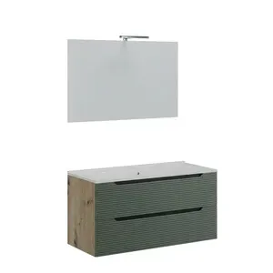 MOBILE BAGNO COMFORT 2C DOGATO 100 ROV/VERDE SAL