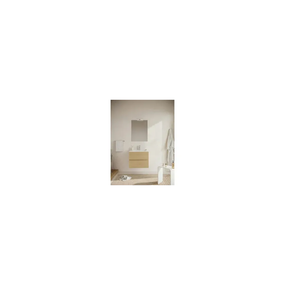 MOBILE BAGNO EASY 2C SOSPESO  60 ROVERE NATURALE