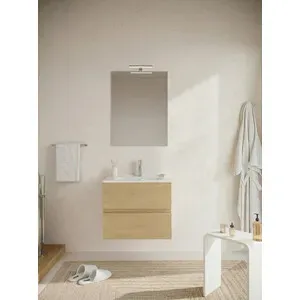 MOBILE BAGNO EASY 2C SOSPESO  60 ROVERE NATURALE