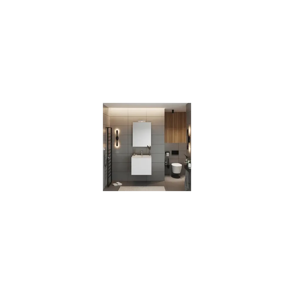 MOBILE BAGNO EASY 2C SOSPESO  60 BIANCO LUCIDO