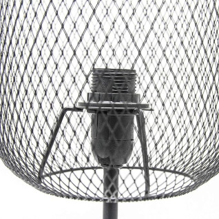 LAMPADA ABAT-JOUR IN METALLO NERO 45,5x15x15CM