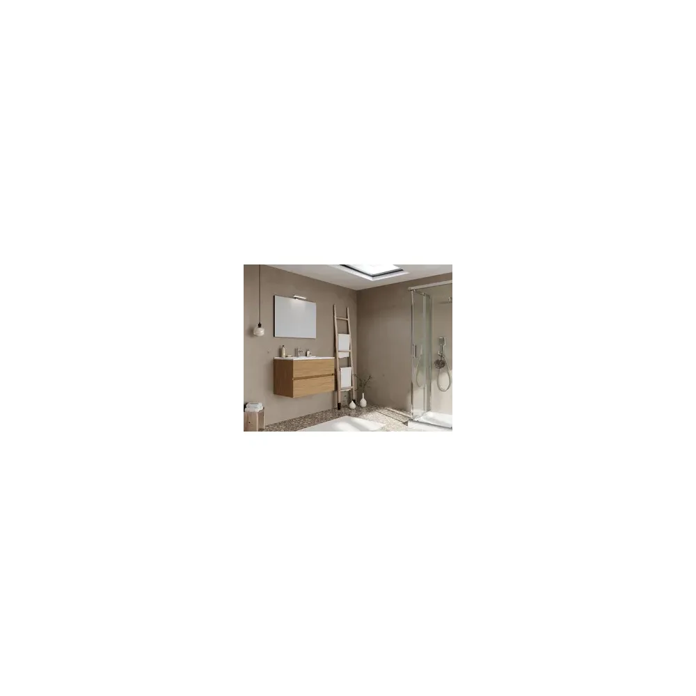 MOBILE BAGNO EASY 2C SOSPESO  80 ROVERE NATURALE
