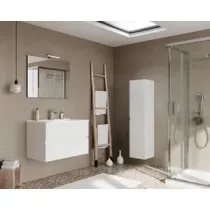 MOBILE BAGNO EASY 2C SOSPESO  80 BIANCO LUCIDO