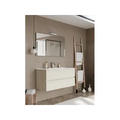 MOBILE BAGNO EASY 2C SOSPESO 100 ROVERE GHIACCIO
