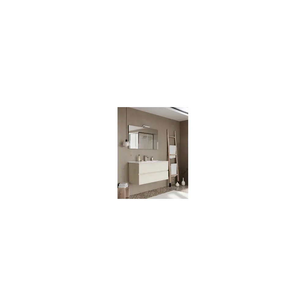 MOBILE BAGNO EASY 2C SOSPESO 100 ROVERE GHIACCIO