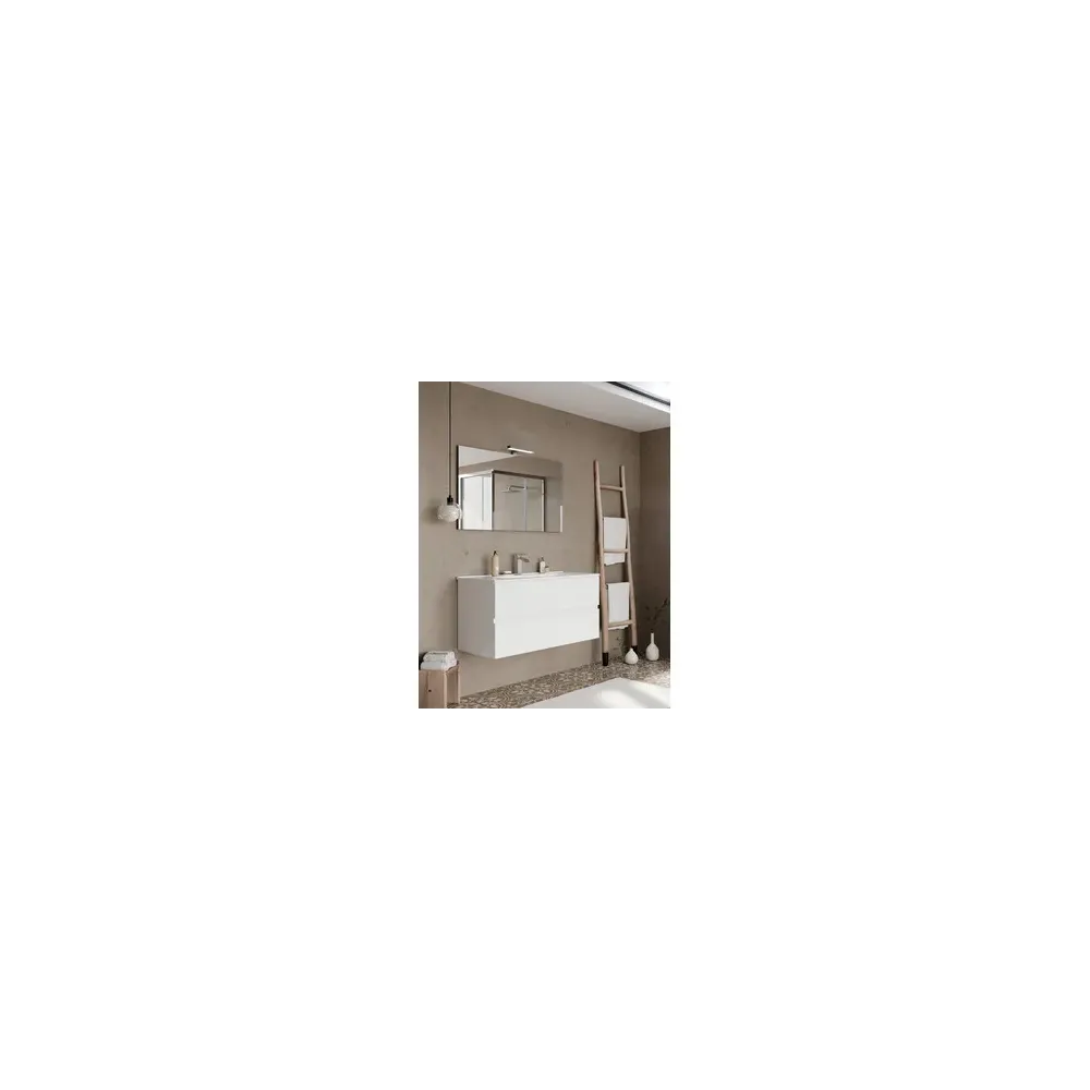 MOBILE BAGNO EASY 2C SOSPESO 100 BIANCO LUCIDO