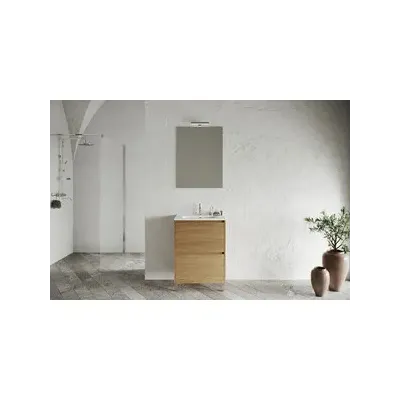 MOBILE BAGNO LISBONA 2C  60 ROVERE NATURALE