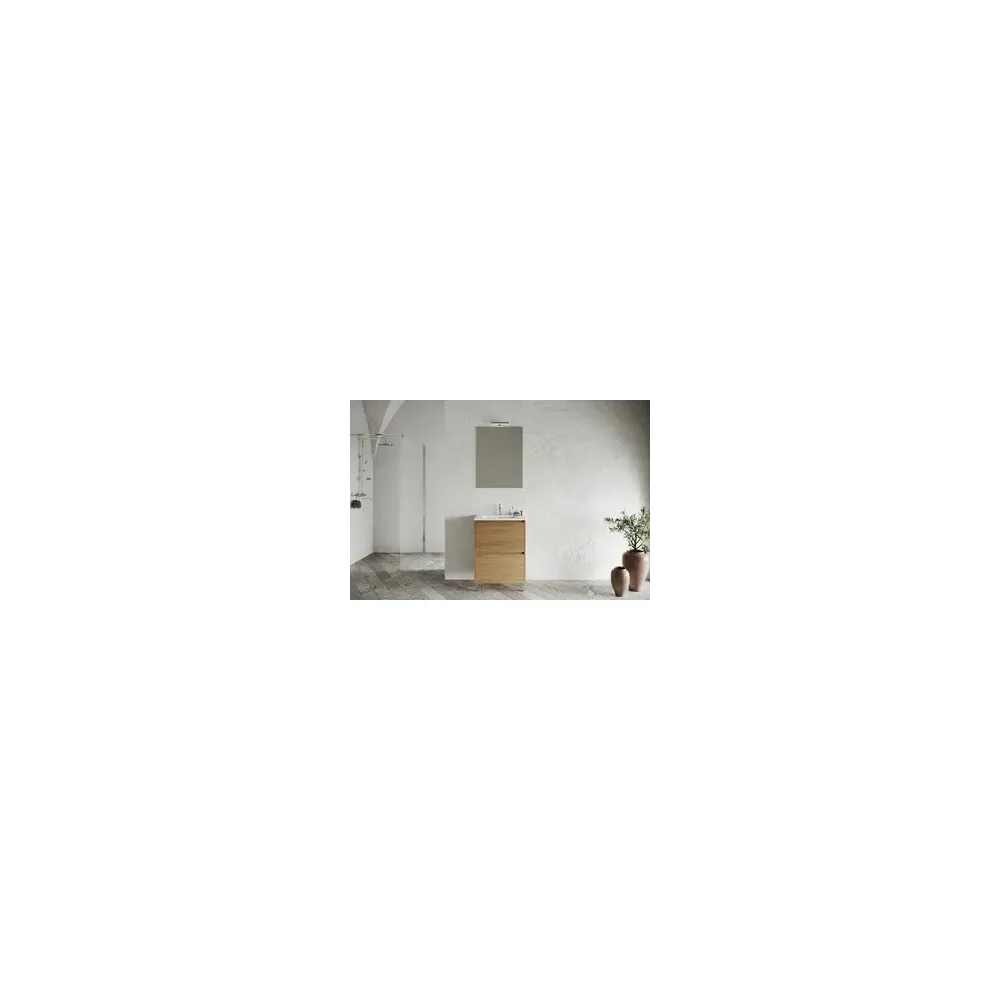 MOBILE BAGNO LISBONA 2C  60 ROVERE NATURALE