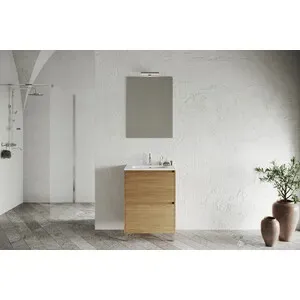MOBILE BAGNO LISBONA 2C  60 ROVERE NATURALE