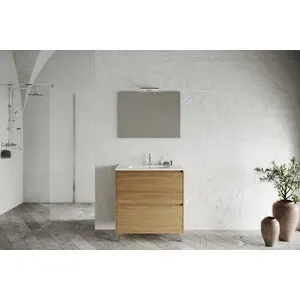 MOBILE BAGNO LISBONA 2C  80 ROVERE NATURALE