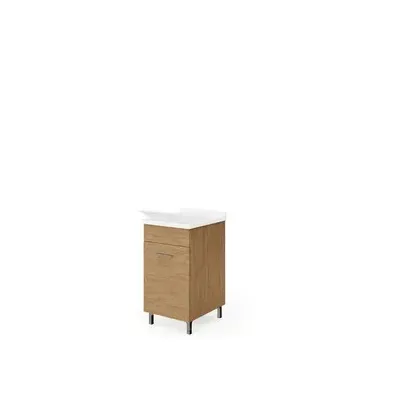 LAVATOIO LEGNO 45X50 ROVERE NATURALE