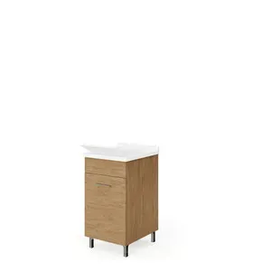 LAVATOIO LEGNO 45X50 ROVERE NATURALE