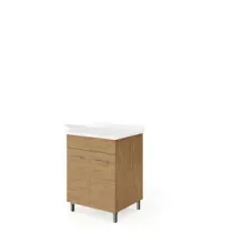 LAVATOIO LEGNO 60X50 ROVERE NATURALE