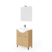 MOBILE BAGNO RUBINO 2A 65 ROVERE NATURALE