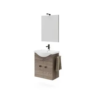MOBILE BAGNO ZAFFIRO 2A 55 NOCE AMERICANO