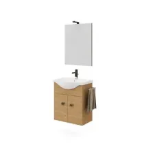 MOBILE BAGNO ZAFFIRO 2A 55 ROVERE NATURALE