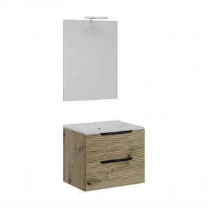 MOBILE BAGNO COMFORT 2C DOGATO  60 ROVERE ORO
