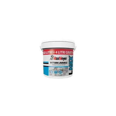 MAX IDROPITTURA LAVABILE BIANCO 10+4 L