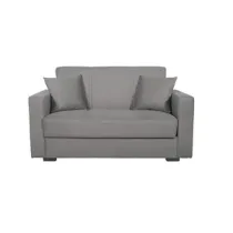 DIVANO 2 POSTI C/CASSETTONE FORTE BACOS 35 GRIGIO