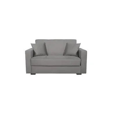 DIVANO 2 POSTI C/CASSETTONE FORTE BACOS 35 GRIGIO