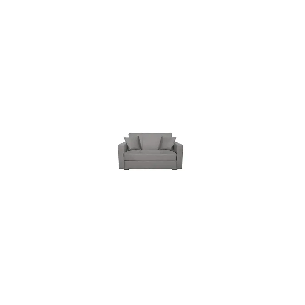 DIVANO 2 POSTI C/CASSETTONE FORTE BACOS 35 GRIGIO