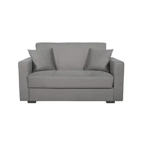 DIVANO 2 POSTI C/CASSETTONE FORTE BACOS 35 GRIGIO
