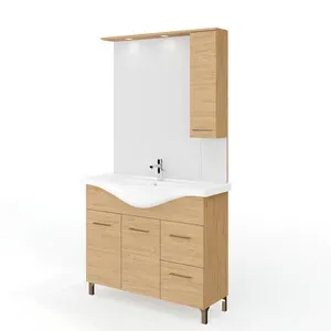 MOBILE BAGNO RUBINO 2A+2C 105 ROVERE NATURALE