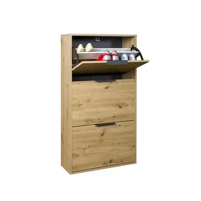 SCARPIERA 3A DOPPIA 119,4X24,8X65CM ROVERE