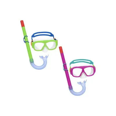 MASCHERA SUBACQUEA + 7 KIT SNORKEL EXPLORA 24035