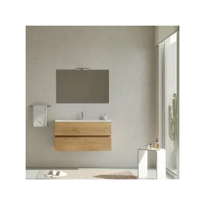 MOBILE BAGNO EASY 2C SOSPESO 100 ROVERE NATURALE